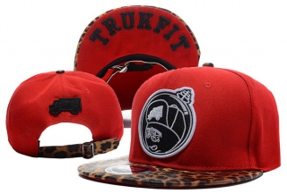 TRUKFIT Feelin Spacey Boys Leopard Snapback Red Hats Flat Brim 10476