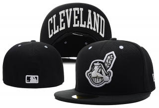 Cleveland Indians MLB 59FIFTY Fitted Hats Flat Brim 10672