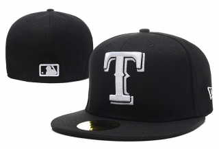 Texas Rangers MLB 59FIFTY Fitted Hats Flat Brim 10845