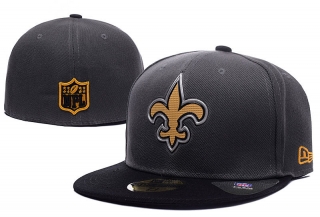 New Orleans Saints NFL 59FIFTY Fitted Hats Flat Brim 10922