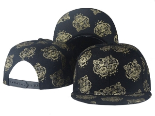 Tiger Head Print Snapback Hats Flat Brim 12840