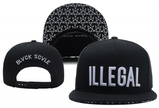 Black Scale Snapback Hats 25634