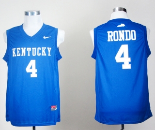 Kentucky Wildcats Rajon Rondo 4 Blue NCAA Basketball Jersey