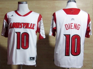 Louisville Cardinals Gorgui Dieng #10 White NCAA Basketball Jersey