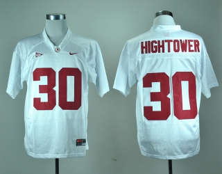 Alabama Crimson Tide Dont'a Hightower 30 White NCAA Football Jersey