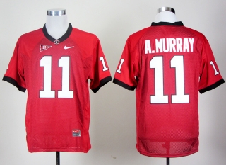 Georgia Bulldogs Aaron Murray #11 Red NCAA Football Jersey
