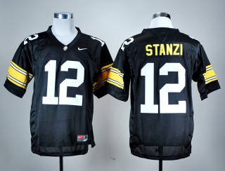 Iowa Hawkeyes Ricky Stanzi #12 Black NCAA Football Jersey