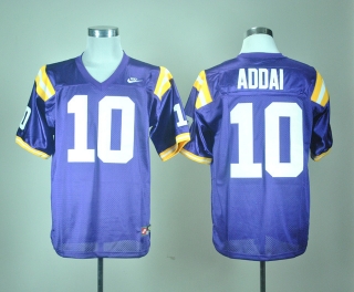 LSU Tigers Joseph Addai #10 Purple Throwback NCAA Football Jersey