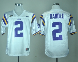 LSU Tigers Rueben Randle #2 White NCAA Football Jersey