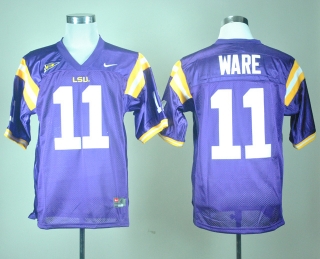 LSU Tigers Spencer Ware #11 Purple NCAA Football Jersey