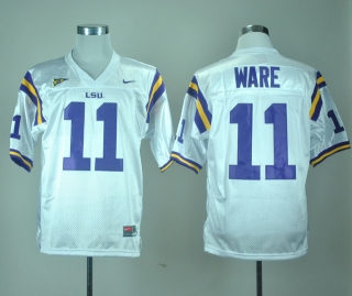 LSU Tigers Spencer Ware #11 White NCAA Football Jersey