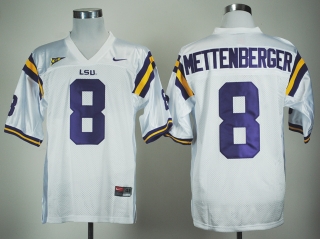LSU Tigers Zach Mettenberger 38 White NCAA Football Jersey