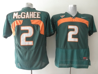 Miami Hurricanes Willis McGahee #2 Green NCAA Football Jersey