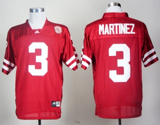 Nebraska Cornhuskers Taylor Martinez #3 Red NCAA Football Jersey