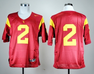 USC Trojans Robert Woods #2 Red NCAA Football Jersey
