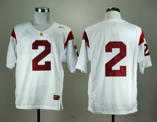 USC Trojans Robert Woods #2 White NCAA Football Jersey