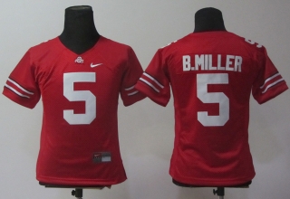 Braxton Miller #5 Red NCAA Women Jersey