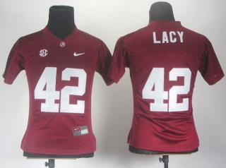 Eddie Lacy #42 Red NCAA Women Jersey