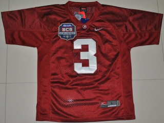 Nike Alabama Crimson Tide Trent Richardson #3 Crimson #2012 BCS Patch Youth College Jersey