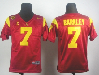 Youth Matt Barkley #7 Red Pac-#12 C Patch NCAA Jersey