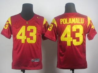 Youth Troy Polamalu #43 Red NCAA Jersey