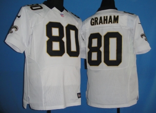 New Orleans Saints #80 GRAHAM White #2012 Nike NFL Football Elite Jersey