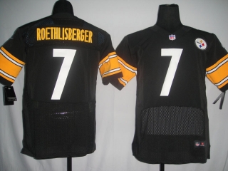 Pittsburgh Steelers #7 Roethlisberger Black #2012 Nike NFL Football Elite Jersey