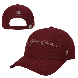 MLB New York Yankees Curved Snapback Hats 52067