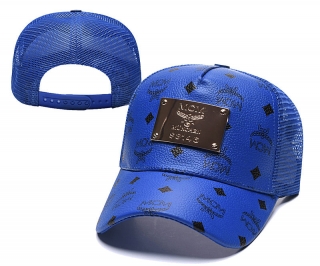MCM Curved Brim Mesh Snapback Cap 57828