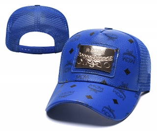 MCM Curved Brim Mesh Snapback Cap 57830