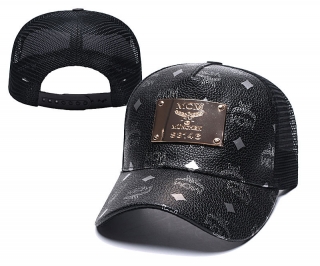 MCM Curved Brim Mesh Snapback Cap 57831