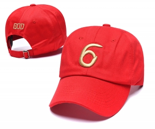 Drake 6 God Curved Brim Snapback Cap 57899
