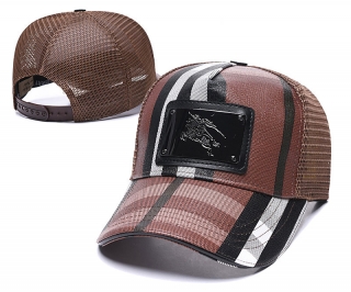 BURBERRY Curved Brim Mesh Snapback Cap 58718