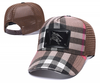 BURBERRY Curved Brim Mesh Snapback Cap 58721