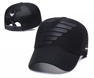Armani Curved Brim Mesh Snapback Cap 59913