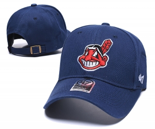 MLB Cleveland Indians Curved Brim 47BRAND Snapback Cap 60032