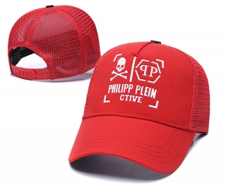 PHILIPP PLFIN Curved Brim Mesh Snapback Cap 60619
