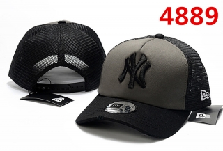 MLB New York Yankees Curved Brim Mesh Snapback Hats 63298