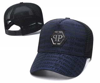 PHILIPP PLEIN Curved Brim Mesh Snapback Hats 64237