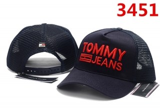 TOMMY HILFIGER Curved Brim Mesh Snapback Hats 70791