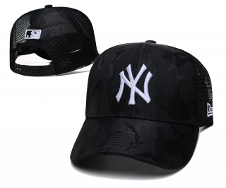 MLB New York Yankees Curved Brim Mesh Snapback Hats 92900