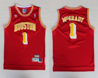 Vintage NBA Houston Rockets #1 Mcgrady Retro Jersey 97830