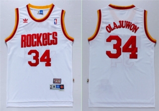 Vintage NBA Houston Rockets #34 Olajuwon Retro Jersey 97858