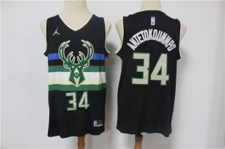 Vintage NBA Milwaukee Bucks #34 Antetokounmpo Jersey 98274