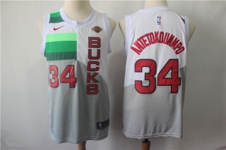 Vintage NBA Milwaukee Bucks #34 Antetokounmpo Jersey 98279