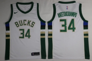 Vintage NBA Milwaukee Bucks #34 Antetokounmpo Jersey 98283