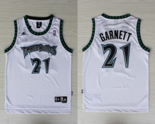 Vintage NBA Minnesota Timberwolves #21 Garnett Jersey 98305