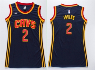 Vintage NBA Cleveland Cavaliers #2 Irving Women Jersey 98853