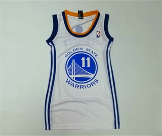 Vintage NBA Golden State Warriors #11 Thompson Women Jersey 98857