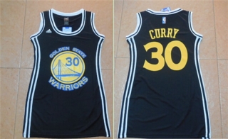 Vintage NBA Golden State Warriors #30 Curry Women Jersey 98865